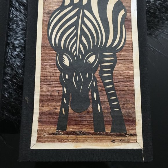 Pair of Authentic Ugandan Handmade African Banana Leaf Wall Art Rare - Picture 8 of 15